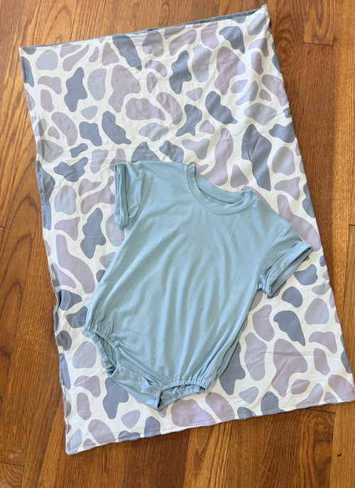 Camo baby blanket
