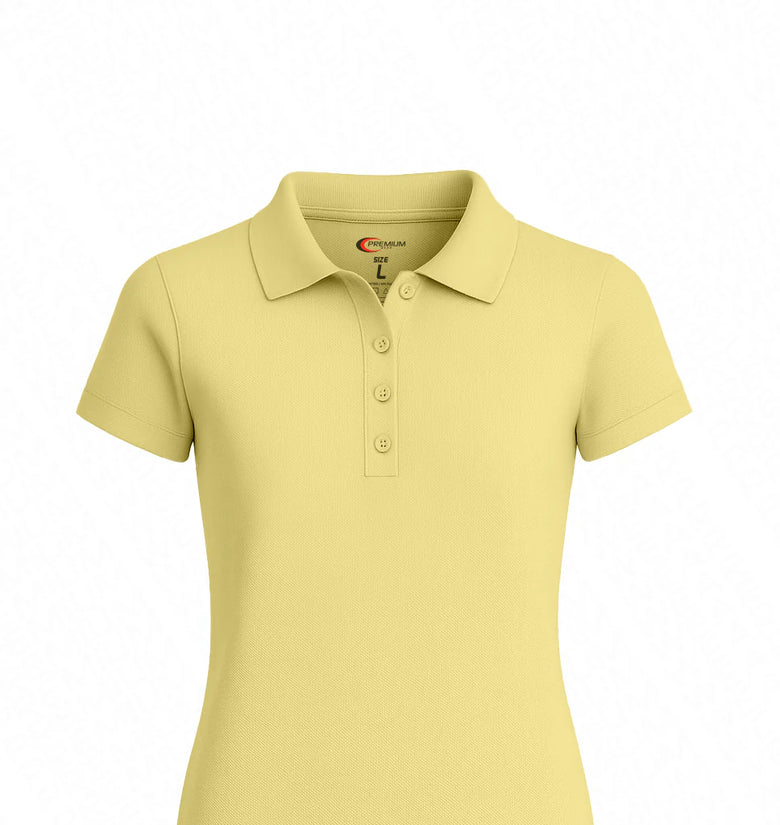 Short Sleeve Pique Polos (YOUTH GIRLS)